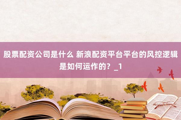 股票配资公司是什么 新浪配资平台平台的风控逻辑是如何运作的？_1